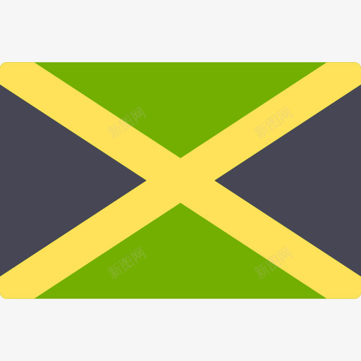 牙买加图标png_新图网 https://ixintu.com 世界 国家 旗帜 民族 牙买加