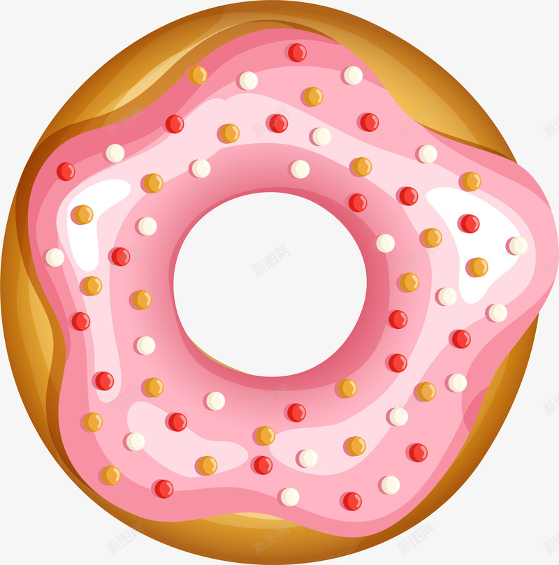 粉色美味甜品面包png免抠素材_新图网 https://ixintu.com 免抠PNG 甜品 甜甜圈 粉色 美味 装饰图案 面包 面包圈 食品