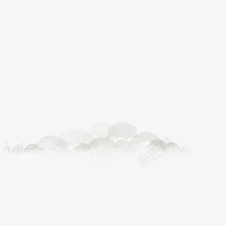手绘乌云密布的场景素材