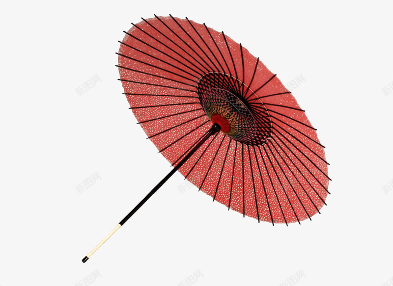 红色雨伞花折伞png免抠素材_新图网 https://ixintu.com 折伞 红色 雨伞