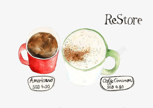 手绘咖啡png免抠素材_新图网 https://ixintu.com 咖啡 咖啡杯 手绘 杯具 杯子 涂鸦 西餐 餐饮