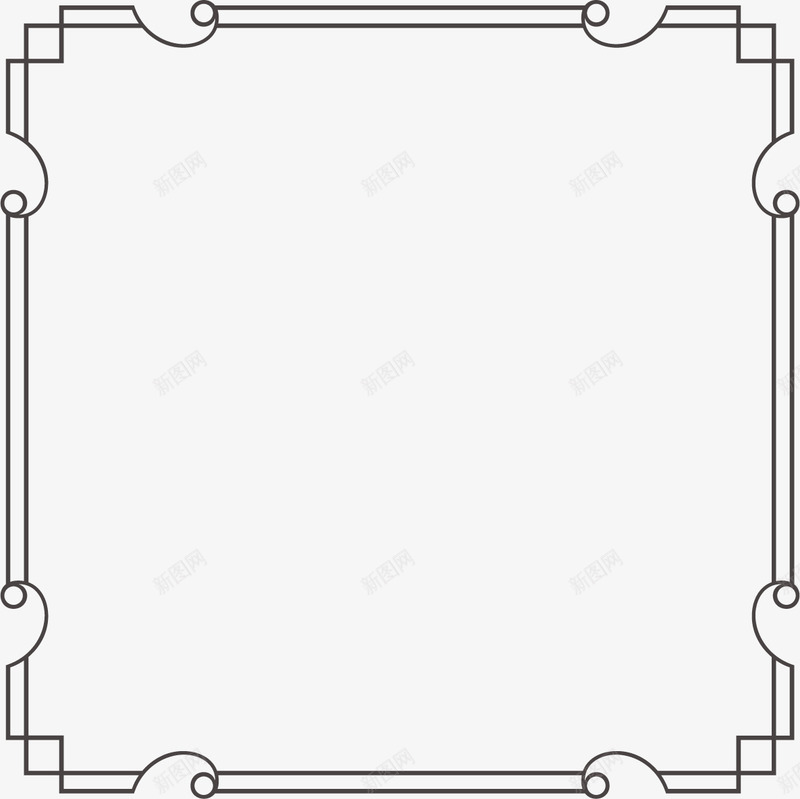 方形边框png免抠素材_新图网 https://ixintu.com png古框 古框 古框素材 方形 矢量古框 边框