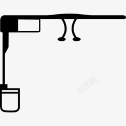 底部视图谷歌眼镜从底部视图图标高清图片
