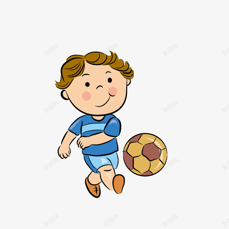 踢球的男子png免抠素材_新图网 https://ixintu.com png图形 png装饰 卡通 男子 装饰 足球