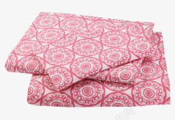 染布花纹红色花纹桌布高清图片