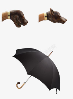 雨伞造型挂钩质感狗造型雨伞模型高清图片