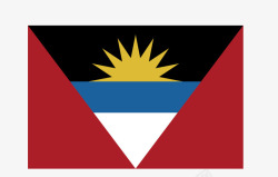 安提瓜和巴布达国旗矢量图素材