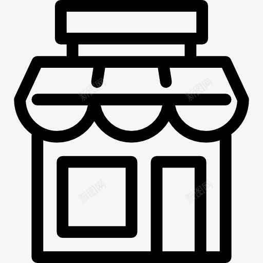 商店标志图标png_新图网 https://ixintu.com 商业 商店 城市 市场 建筑 百货店logo 购物商店