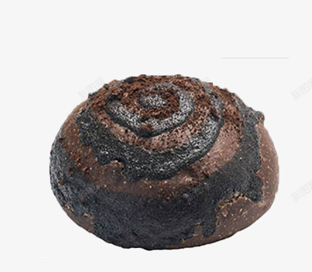 特浓三倍黑巧克力包png免抠素材_新图网 https://ixintu.com 小吃 巧克力 甜点 面包