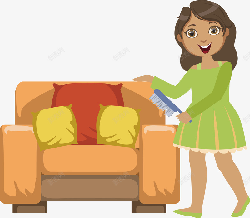 打扫沙发的女士矢量图eps免抠素材_新图网 https://ixintu.com 女士 打扫 打扫卫生 打扫沙发 沙发PNG 矢量沙发 矢量图