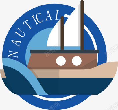 航海旅游logo图标图标