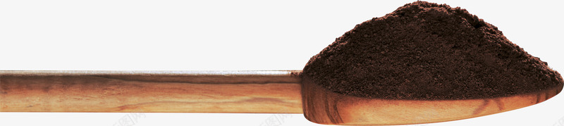一勺巧克力png免抠素材_新图网 https://ixintu.com 产品实物 巧克力 木勺 甜品