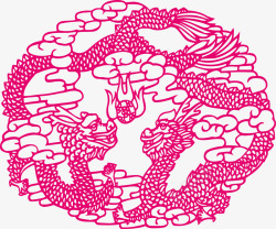 双龙戏珠素材