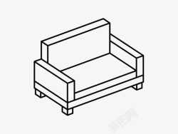 sofa家具沙发isometrica概述图标高清图片