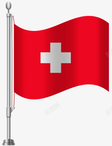 瑞士国旗png免抠素材_新图网 https://ixintu.com 十字形 国旗 旗帜 瑞士 白十字 红色