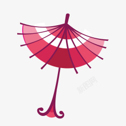 粉色雨伞素材