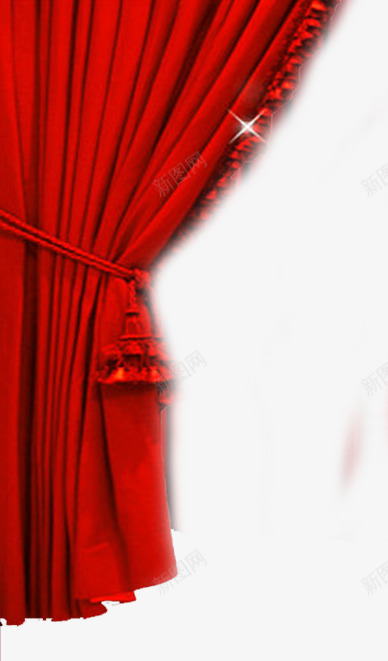 红色新年晚会幕布装饰png免抠素材_新图网 https://ixintu.com 幕布 新年 晚会 红色 装饰