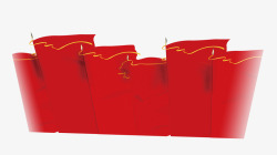 中国红旗帜素材