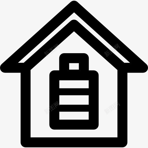 智能家居图标png_新图网 https://ixintu.com 建筑 房地产 房子 智能家居 电池
