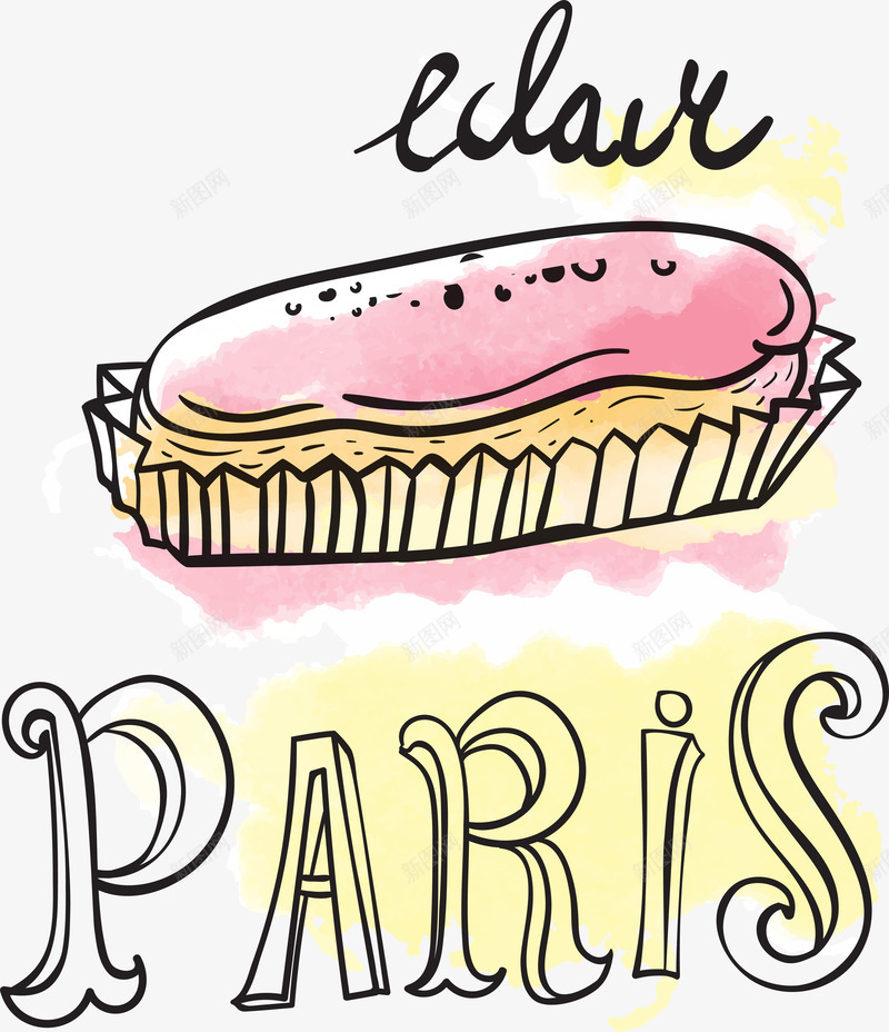 巴黎餐饮甜品蛋糕png免抠素材_新图网 https://ixintu.com 小清新 巴黎蛋糕 甜品 装饰图案 餐饮