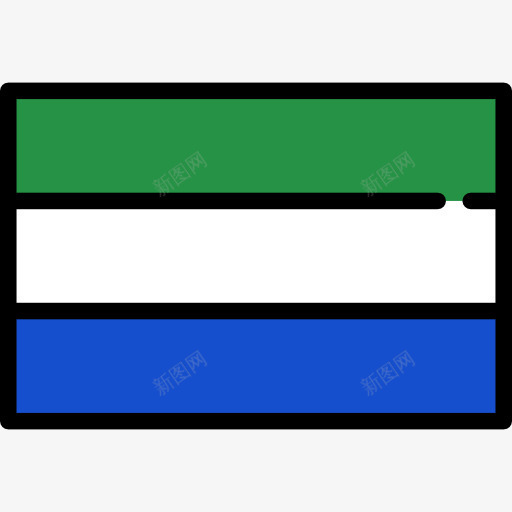 塞拉利昂图标png_新图网 https://ixintu.com 世界 国家 塞拉利昂 旗帜 民族