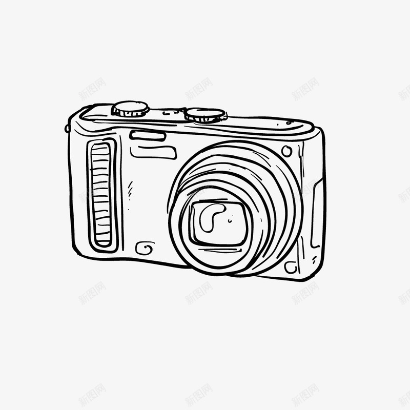 手绘卡通数码相机png免抠素材_新图网 https://ixintu.com 手绘相机 数码相机 照相 电子产品 相机 相机png 矢量相机