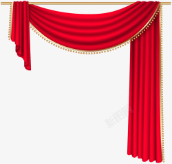 红色的帘幕素材