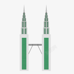 国外著名建筑双子塔素材