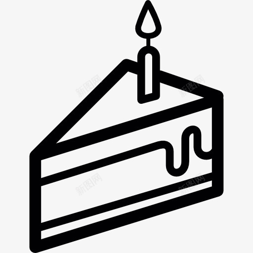 一块蛋糕图标png_新图网 https://ixintu.com 一块生日蛋糕 甜 甜点 蛋糕 面包 食品