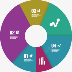 商务金融图标饼形图表矢量图图标高清图片