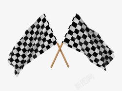 交叉赛车旗帜素材