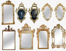欧式梳妆柜欧式镜子高清图片