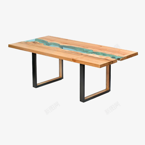 长方体木头桌椅png免抠素材_新图网 https://ixintu.com 创意 棕色 简单