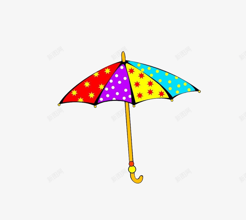 简笔雨伞效果png免抠素材_新图网 https://ixintu.com 免抠 免抠元素 免费下载 卡通 彩色 滑翔伞 简笔 雨伞