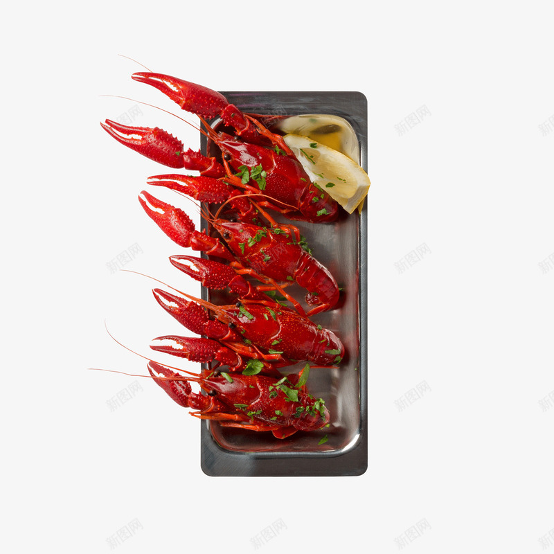 红色龙虾png免抠素材_新图网 https://ixintu.com 光泽 圆角 扁平化 柱形 红色 纹理 质感 黑色 龙虾