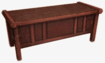 中国风棕色桌子装饰素材
