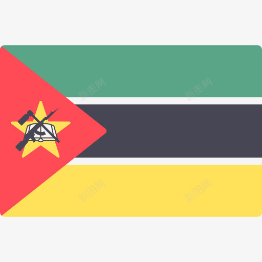 莫桑比克图标png_新图网 https://ixintu.com 世界 国家 旗帜 民族 莫桑比克
