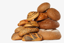 面包堆面包堆在一起高清图片