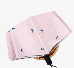 美丽雨伞粉色心情折叠雨伞高清图片