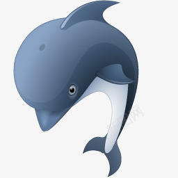 蓝色的海豚BlueIcons图标png_新图网 https://ixintu.com Blue dolphin 海豚 蓝色的