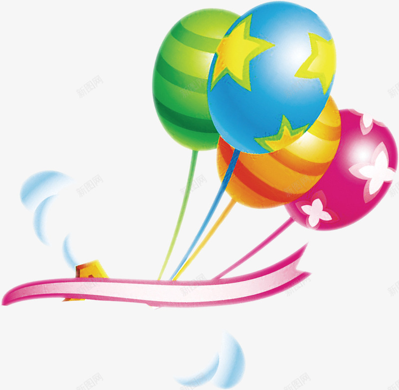 五颜六色的氢气球棒棒糖造型流畅线条png免抠素材_新图网 https://ixintu.com 五颜六色 氢气 流畅 线条 造型