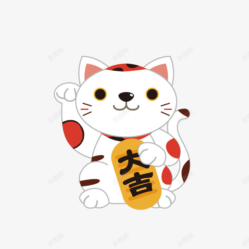 卡通手绘可爱的招财猫png免抠素材_新图网 https://ixintu.com 创意 动漫动画 卡通手绘 可爱的 招财猫 猫中国风 猫咪