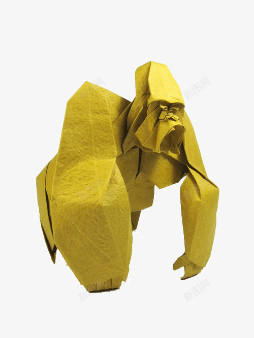 大猩猩折纸艺术png免抠素材_新图网 https://ixintu.com 创意 动物 动物折纸 大猩猩 折纸 艺术