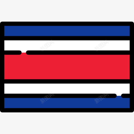 哥斯达黎加图标png_新图网 https://ixintu.com 哥斯达黎加 国家 旗 旗帜 民族
