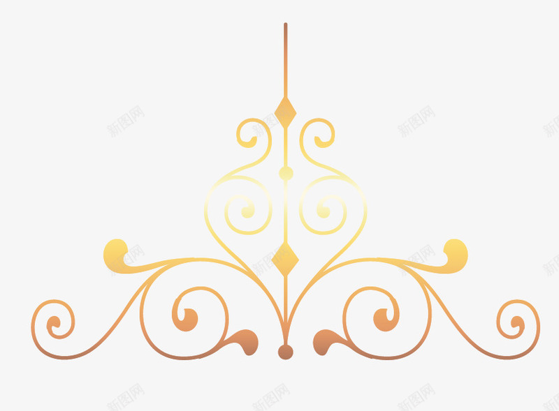 金色古典纹样花纹png免抠素材_新图网 https://ixintu.com 徽章 经典花边 豪华 金色花纹