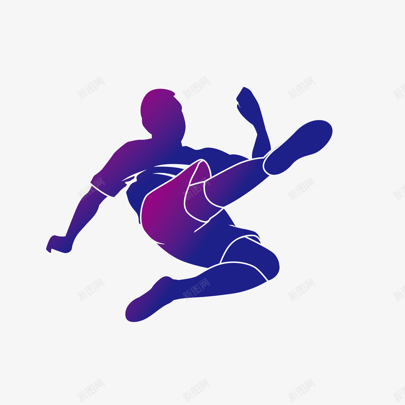 运动员png免抠素材_新图网 https://ixintu.com 人物剪影 人物插画 足球 足球运动 运动人物 运动员