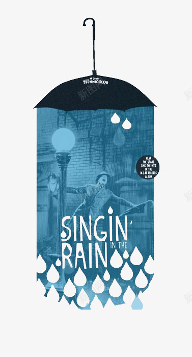 淡蓝色雨伞海报png免抠素材_新图网 https://ixintu.com 海报 淡蓝色 装饰 设计 雨伞
