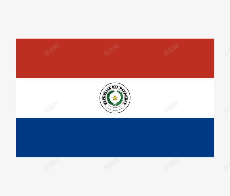 巴拉圭国旗矢量图eps免抠素材_新图网 https://ixintu.com 国旗 矢量国旗 矢量旗帜 矢量图