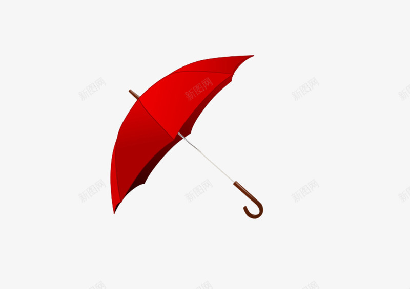 小雨伞png免抠素材_新图网 https://ixintu.com 大气 红色 装饰 雨伞