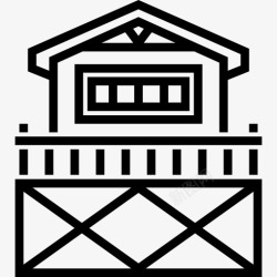 德国建筑与城市房子图标高清图片